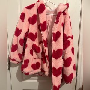 SHEIN CURVE PLUS HEART SWEATER